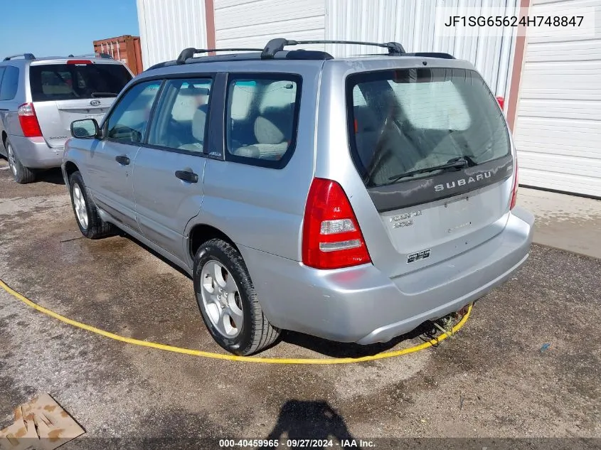 2004 Subaru Forester 2.5Xs VIN: JF1SG65624H748847 Lot: 40459965