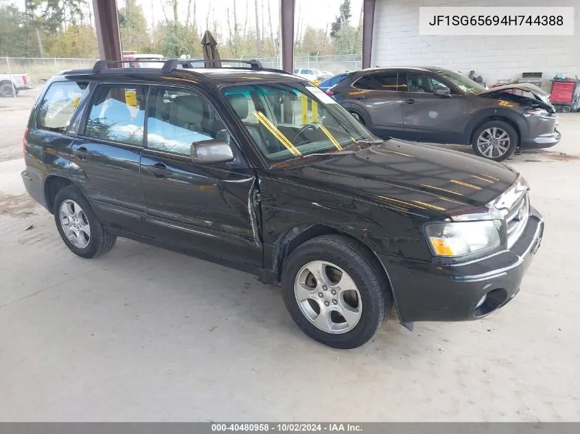 JF1SG65694H744388 2004 Subaru Forester 2.5Xs