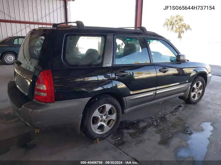 2004 Subaru Forester 2.5Xs VIN: JF1SG65644H737154 Lot: 40486789