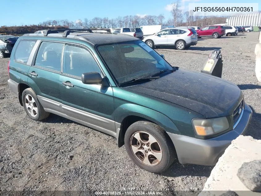 JF1SG65604H700361 2004 Subaru Forester 2.5Xs