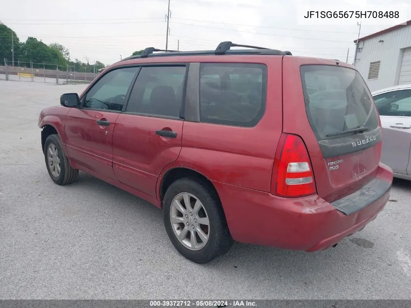 2005 Subaru Forester 2.5Xs VIN: JF1SG65675H708488 Lot: 39372712