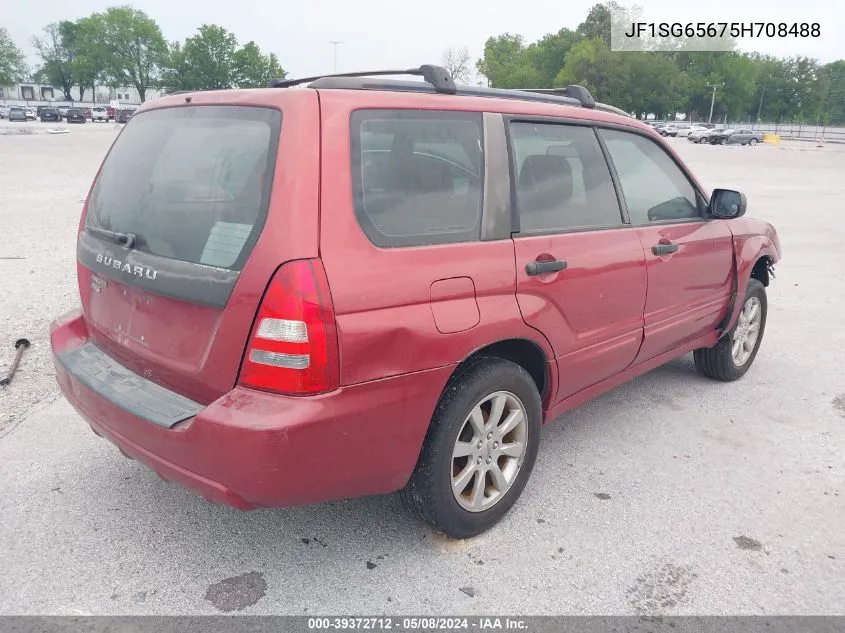 2005 Subaru Forester 2.5Xs VIN: JF1SG65675H708488 Lot: 39372712