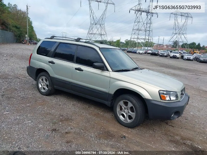 2005 Subaru Forester 2.5X VIN: JF1SG63655G703993 Lot: 39995794