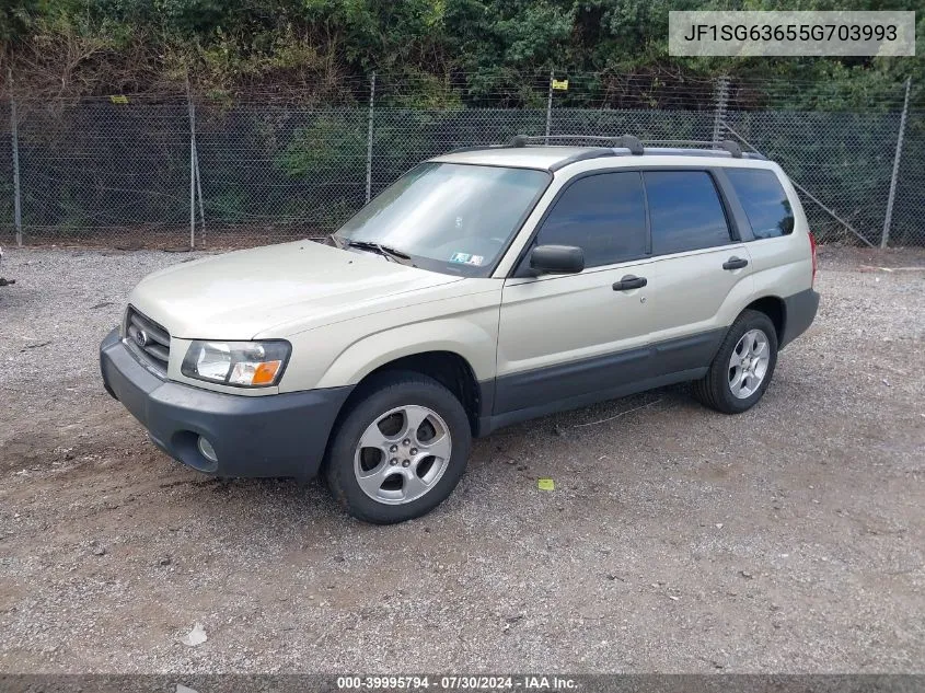 2005 Subaru Forester 2.5X VIN: JF1SG63655G703993 Lot: 39995794