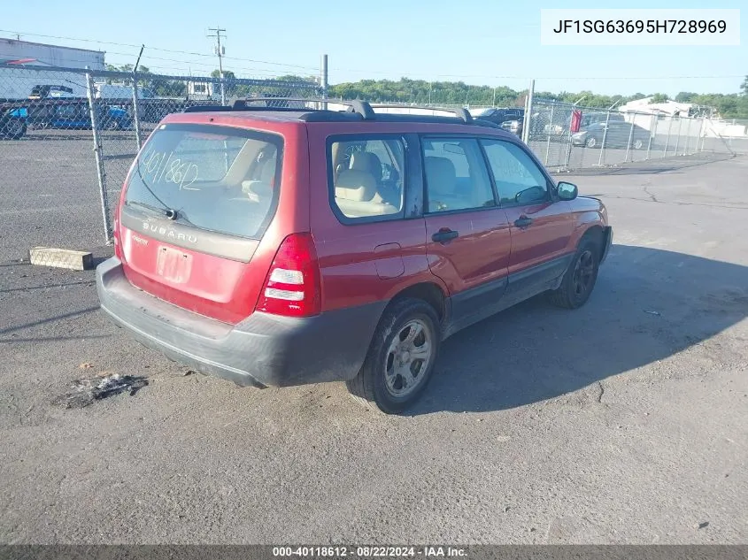 2005 Subaru Forester 2.5X VIN: JF1SG63695H728969 Lot: 40118612