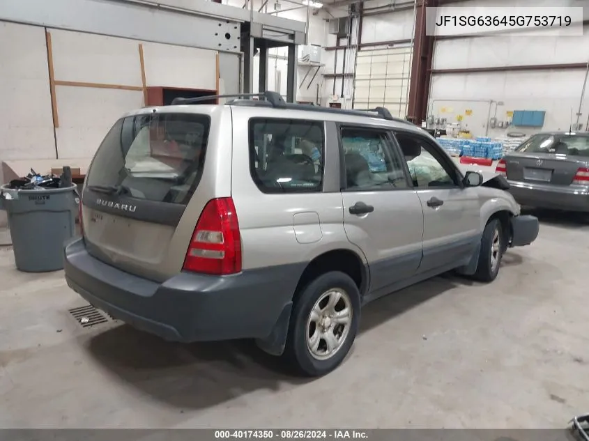 2005 Subaru Forester 2.5X VIN: JF1SG63645G753719 Lot: 40174350