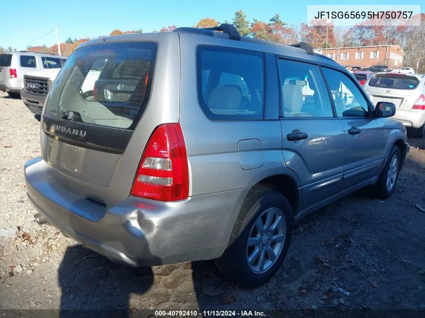 2005 Subaru Forester 2.5Xs VIN: JF1SG65695H750757 Lot: 40792410