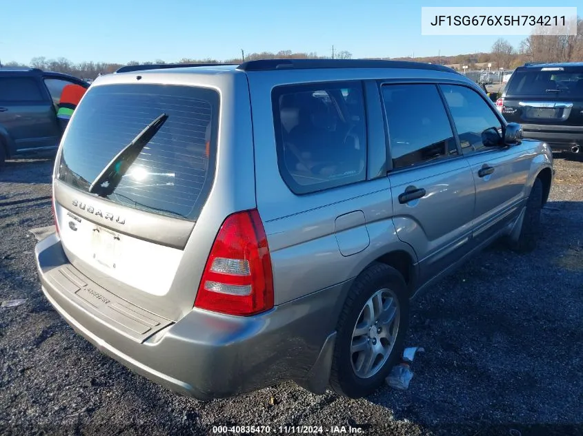 2005 Subaru Forester 2.5Xs L.l. Bean VIN: JF1SG676X5H734211 Lot: 40835470