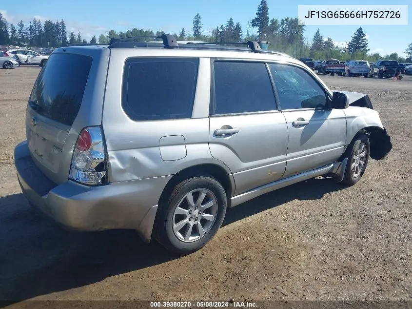 JF1SG65666H752726 2006 Subaru Forester 2.5X