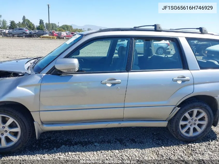 2006 Subaru Forester 2.5X VIN: JF1SG65616H746929 Lot: 40167118