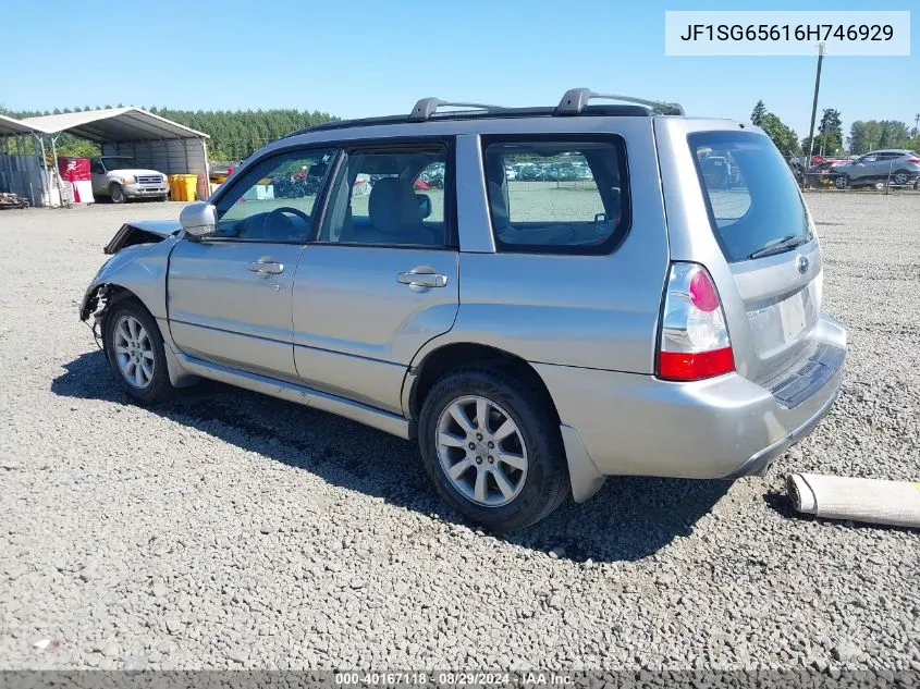 2006 Subaru Forester 2.5X VIN: JF1SG65616H746929 Lot: 40167118