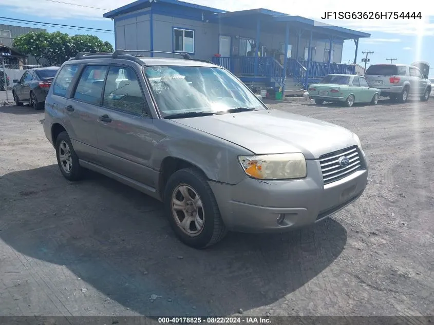 2006 Subaru Forester 2.5X VIN: JF1SG63626H754444 Lot: 40178825