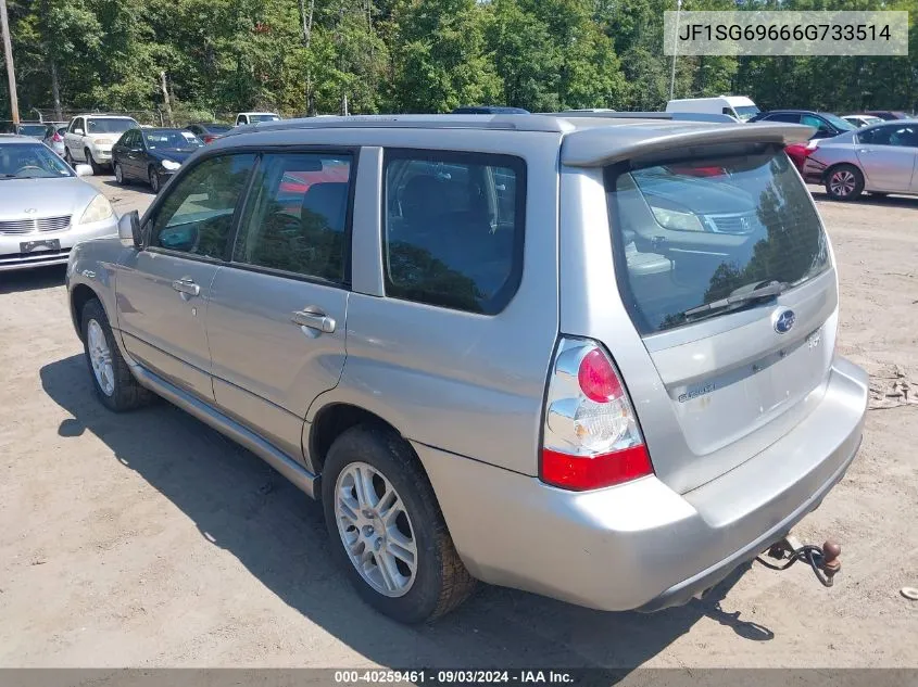 2006 Subaru Forester 2.5Xt Limited VIN: JF1SG69666G733514 Lot: 40259461