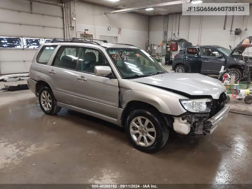 2006 Subaru Forester 2.5X VIN: JF1SG65666G738153 Lot: 40268192