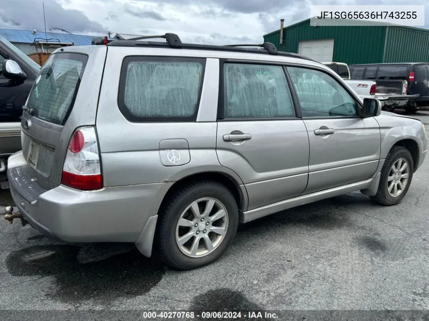 2006 Subaru Forester 2.5X VIN: JF1SG65636H743255 Lot: 40270768