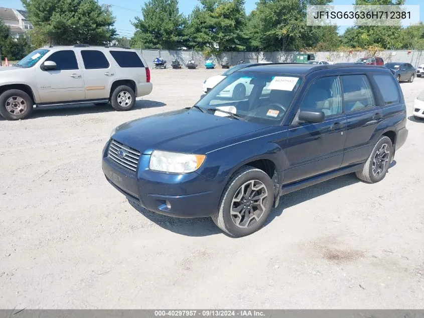 2006 Subaru Forester 2.5X VIN: JF1SG63636H712381 Lot: 40297957