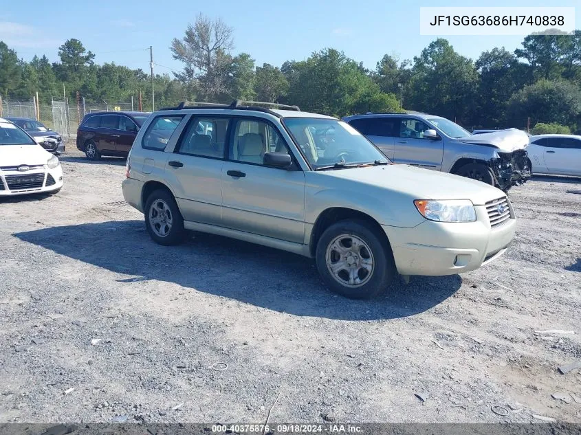 JF1SG63686H740838 2006 Subaru Forester 2.5X