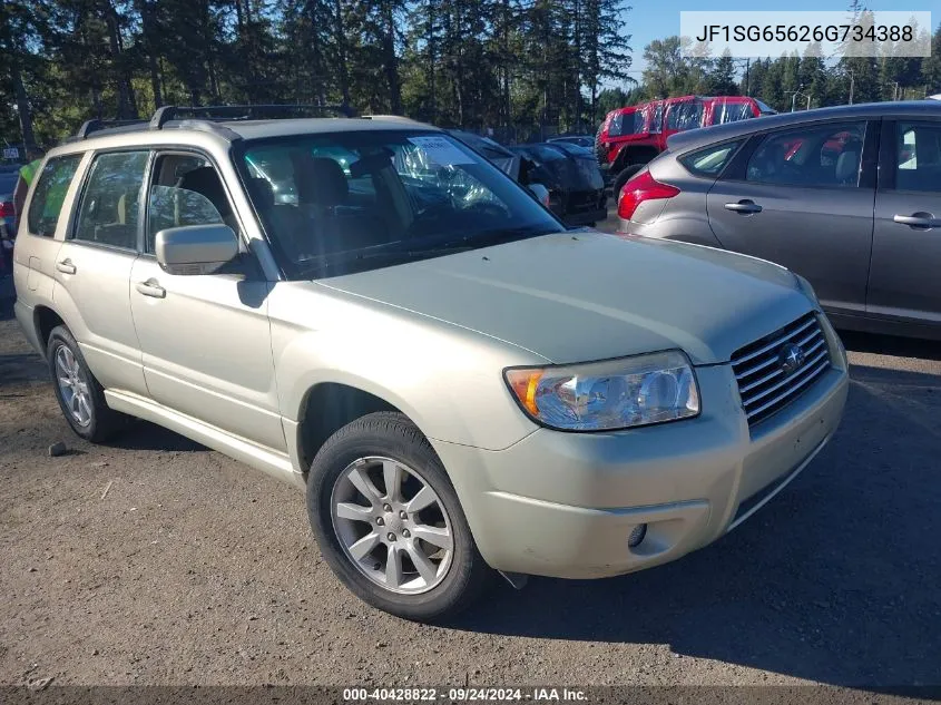 2006 Subaru Forester 2.5X VIN: JF1SG65626G734388 Lot: 40428822