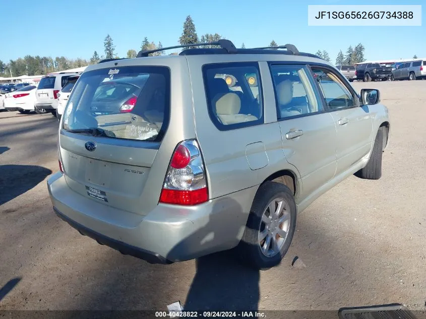 JF1SG65626G734388 2006 Subaru Forester 2.5X