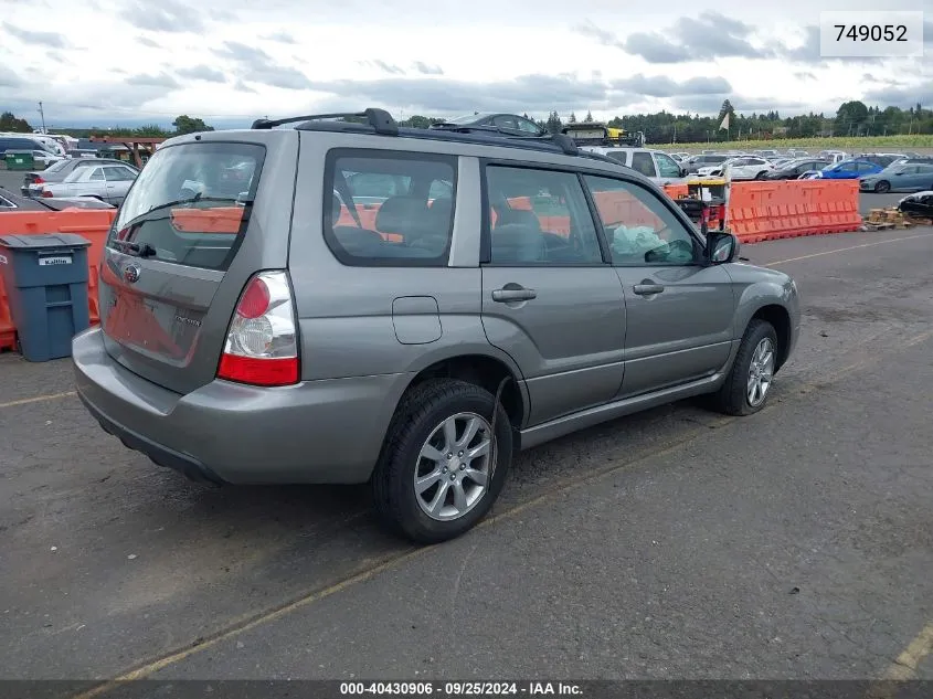 2006 Subaru Forester 2.5X Premium VIN: 749052 Lot: 40430906