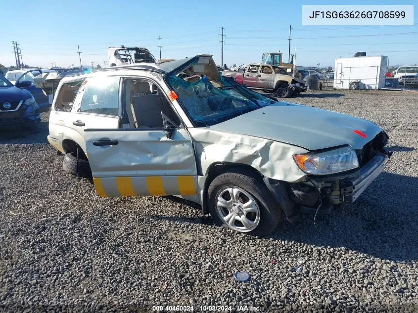 2006 Subaru Forester 2.5X VIN: JF1SG63626G708599 Lot: 40460024