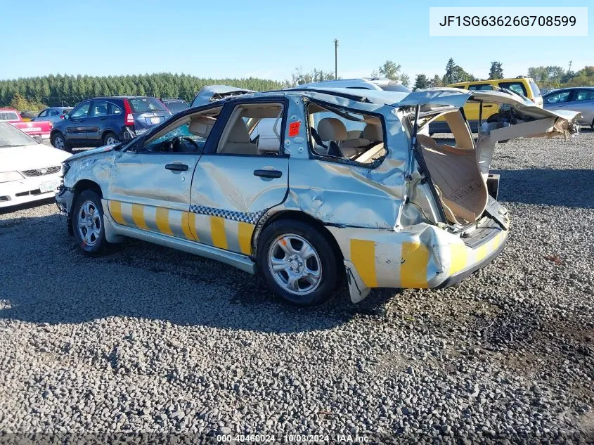 2006 Subaru Forester 2.5X VIN: JF1SG63626G708599 Lot: 40460024