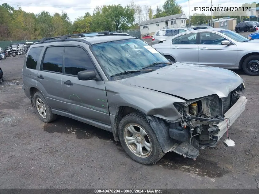 2006 Subaru Forester 2.5X VIN: JF1SG63676H705126 Lot: 40478204