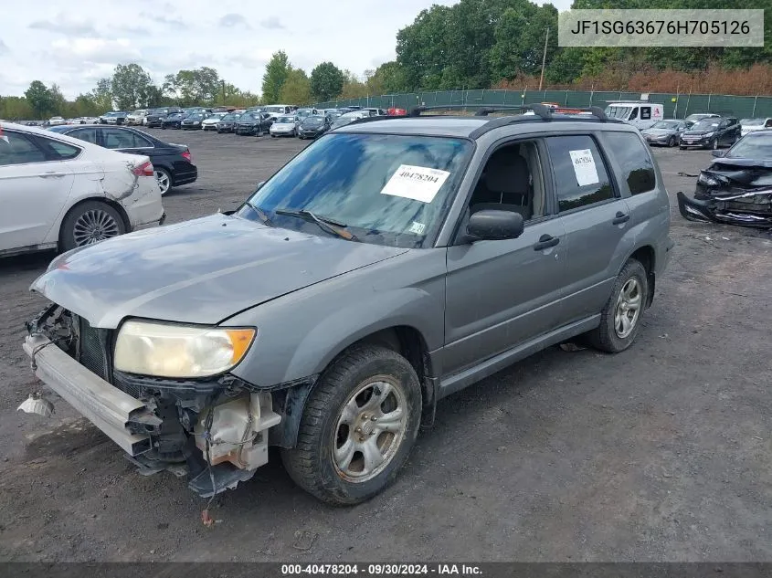 2006 Subaru Forester 2.5X VIN: JF1SG63676H705126 Lot: 40478204