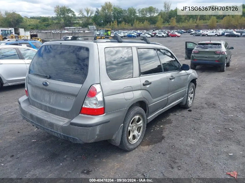 2006 Subaru Forester 2.5X VIN: JF1SG63676H705126 Lot: 40478204