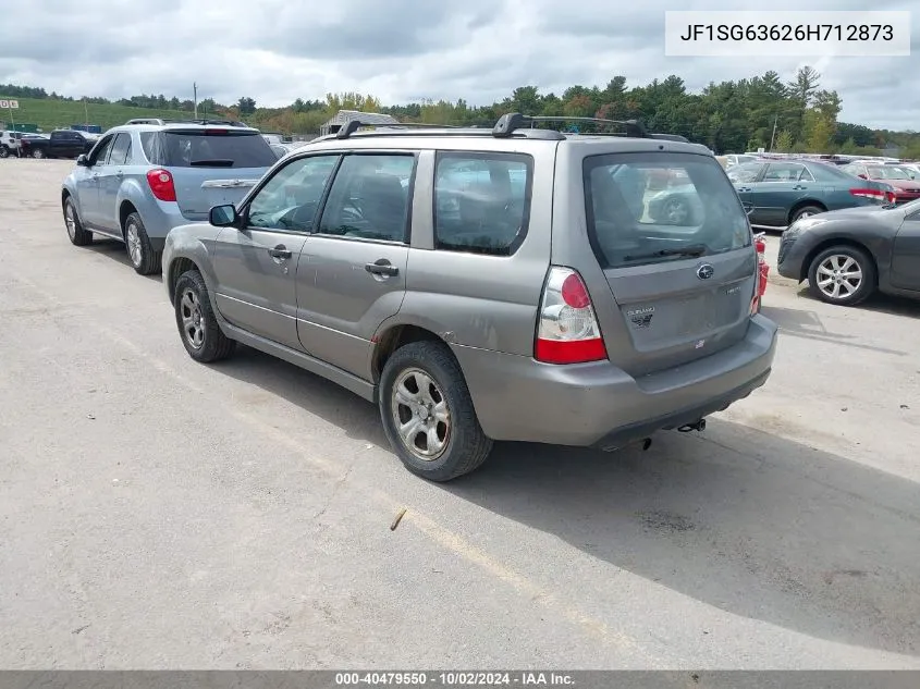 2006 Subaru Forester 2.5X VIN: JF1SG63626H712873 Lot: 40479550