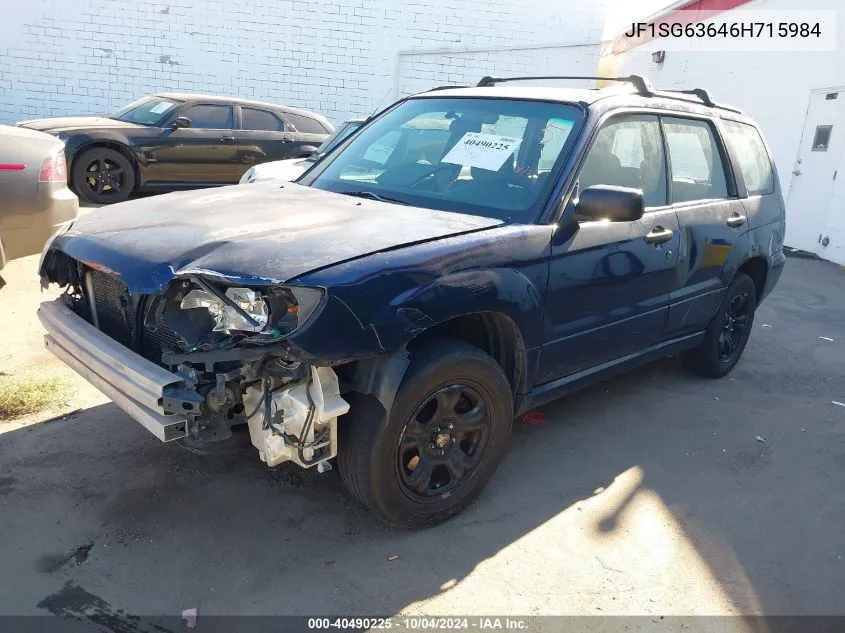 JF1SG63646H715984 2006 Subaru Forester 2.5X