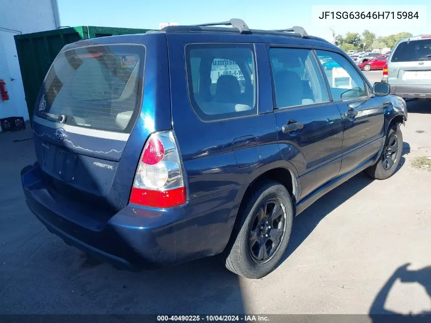 JF1SG63646H715984 2006 Subaru Forester 2.5X