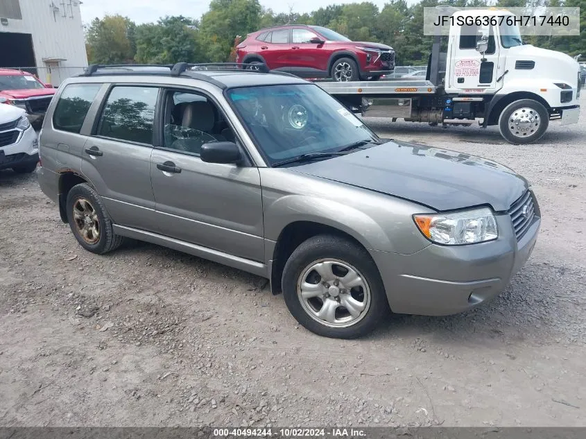 2006 Subaru Forester 2.5X VIN: JF1SG63676H717440 Lot: 40494244