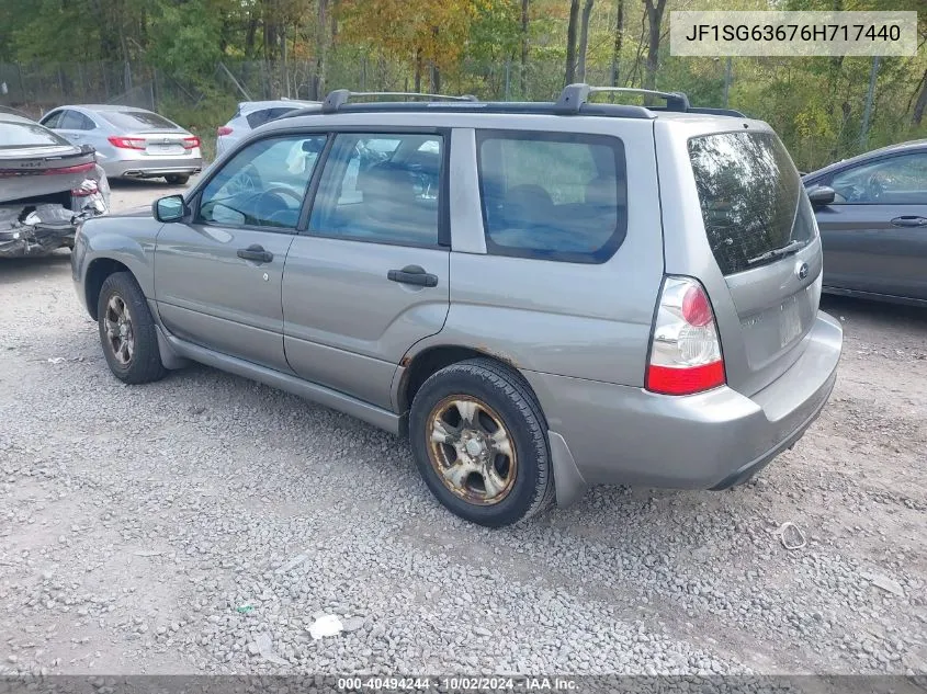 2006 Subaru Forester 2.5X VIN: JF1SG63676H717440 Lot: 40494244