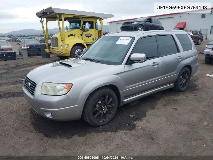 2006 Subaru Forester 2.5Xt Limited VIN: JF1SG696X6G759193 Lot: 40501095