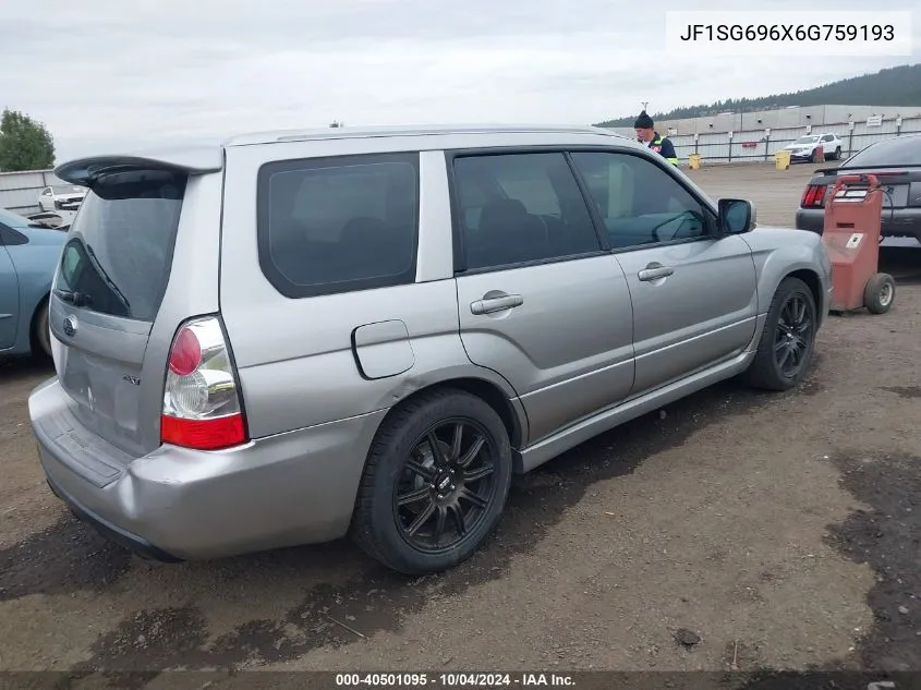 2006 Subaru Forester 2.5Xt Limited VIN: JF1SG696X6G759193 Lot: 40501095