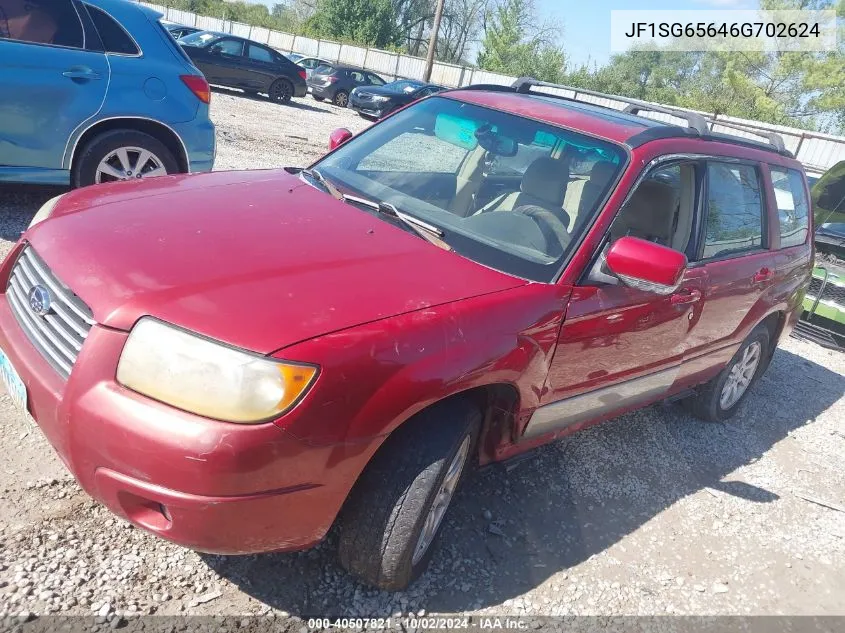 2006 Subaru Forester 2.5X VIN: JF1SG65646G702624 Lot: 40507821