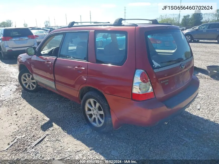 2006 Subaru Forester 2.5X VIN: JF1SG65646G702624 Lot: 40507821