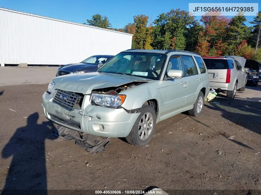 2006 Subaru Forester 2.5X Premium VIN: JF1SG65616H729385 Lot: 40530606