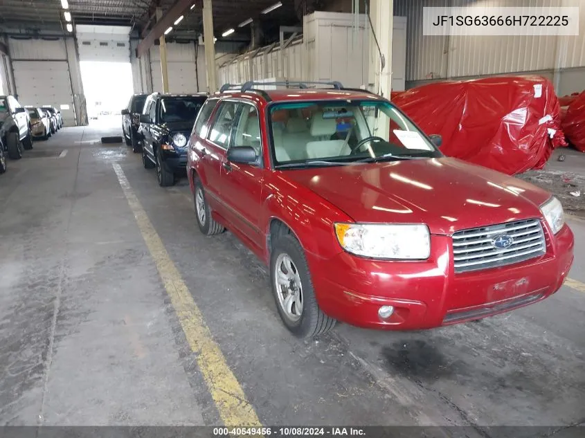 2006 Subaru Forester 2.5X VIN: JF1SG63666H722225 Lot: 40549456