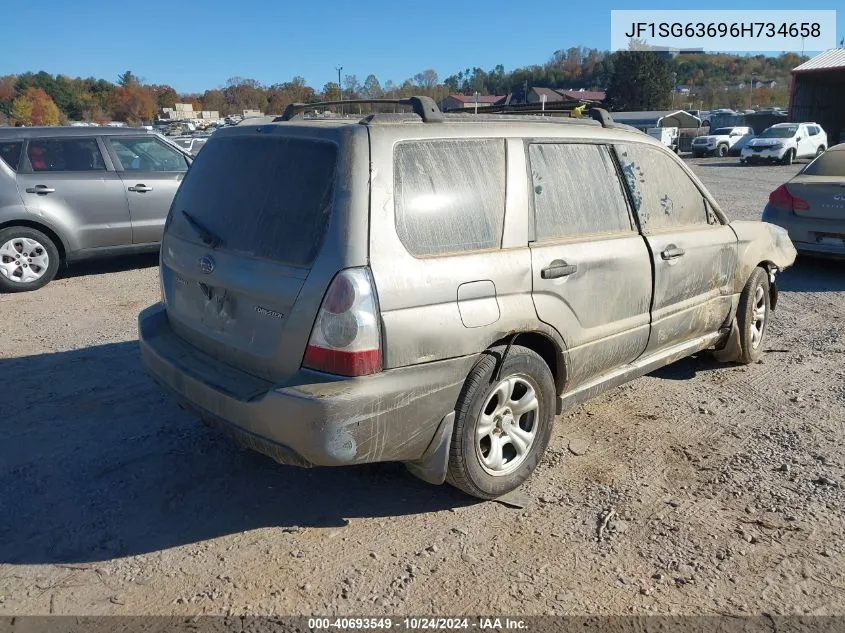 2006 Subaru Forester 2.5X VIN: JF1SG63696H734658 Lot: 40693549