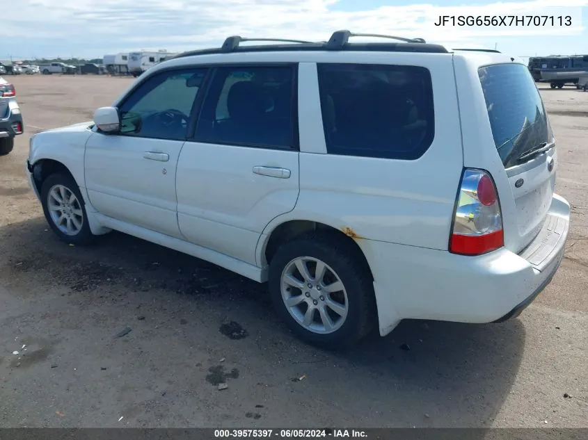 2007 Subaru Forester 2.5X VIN: JF1SG656X7H707113 Lot: 39575397