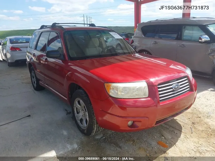 2007 Subaru Forester 2.5X VIN: JF1SG63677H731873 Lot: 39689061