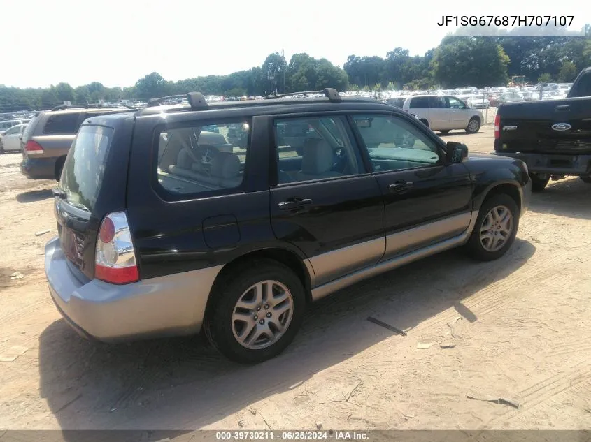 2007 Subaru Forester 2.5X L.l. Bean Edition VIN: JF1SG67687H707107 Lot: 39730211