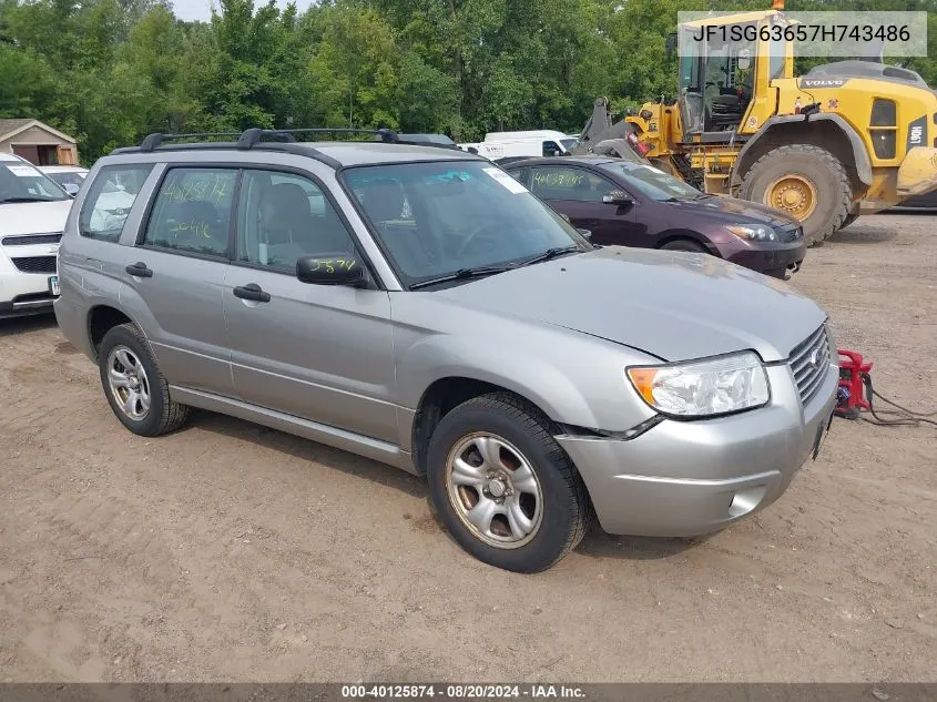 2007 Subaru Forester 2.5X VIN: JF1SG63657H743486 Lot: 40125874