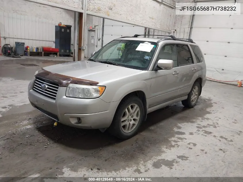 2007 Subaru Forester 2.5X VIN: JF1SG65687H738232 Lot: 40129549