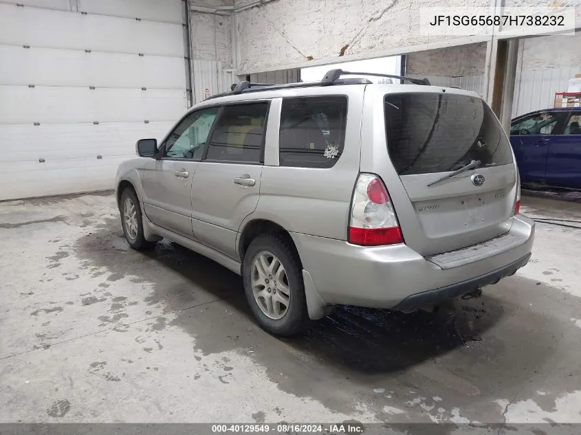 2007 Subaru Forester 2.5X VIN: JF1SG65687H738232 Lot: 40129549