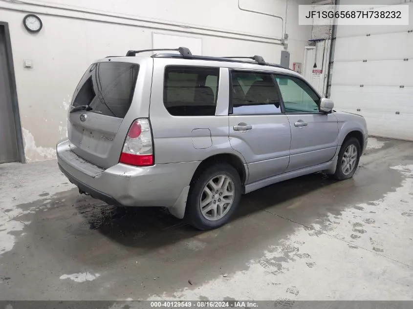 2007 Subaru Forester 2.5X VIN: JF1SG65687H738232 Lot: 40129549