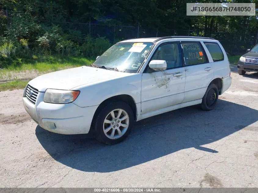 2007 Subaru Forester 2.5X VIN: JF1SG65687H748050 Lot: 40216606