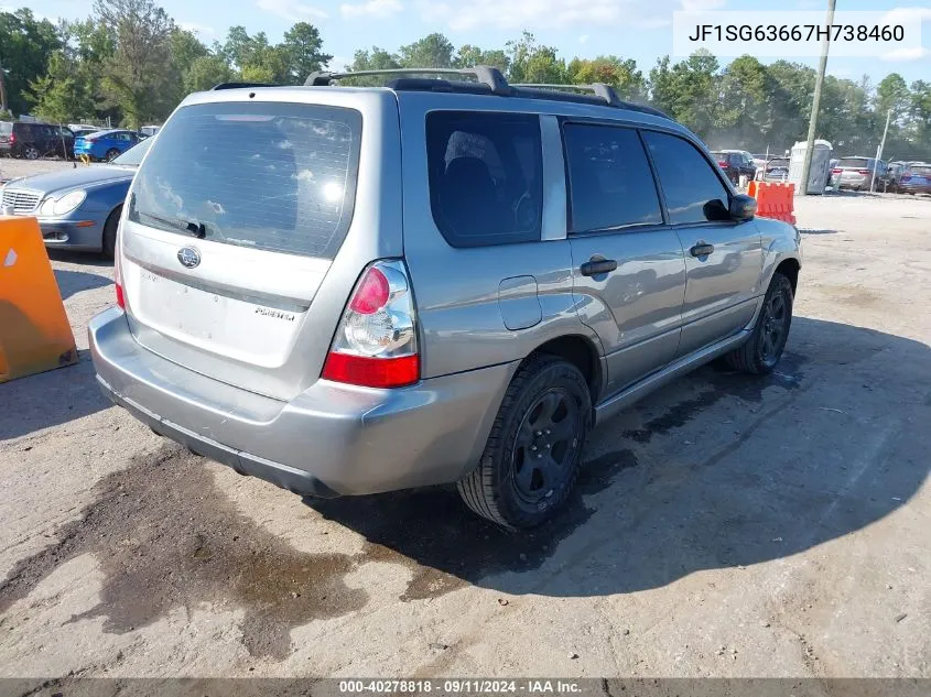 2007 Subaru Forester 2.5X VIN: JF1SG63667H738460 Lot: 40278818